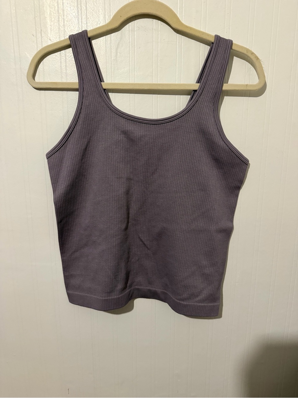 Women’s Ribbed Tank Top in Dusty Purple XXL